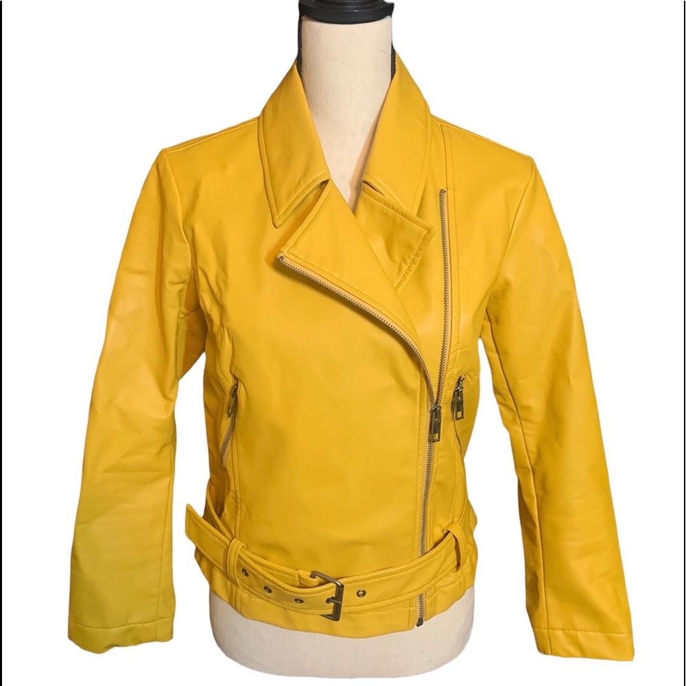 Yellow Leather Jacket